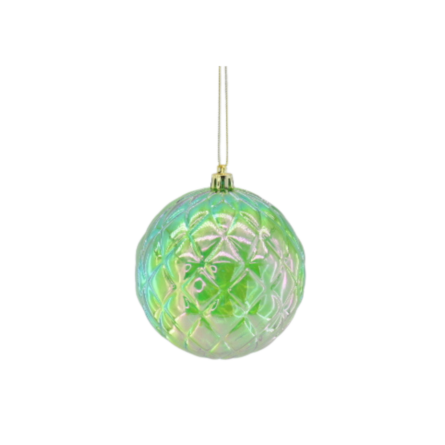 Ornament - Bauble - Plastic - Green - 10x10cm