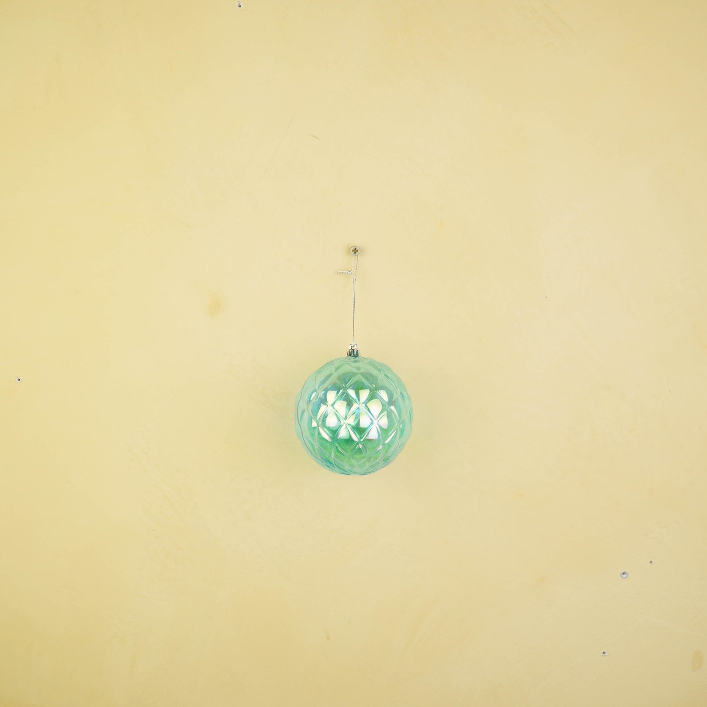 Ornament - Bauble - Plastic - Blue - 10x10cm