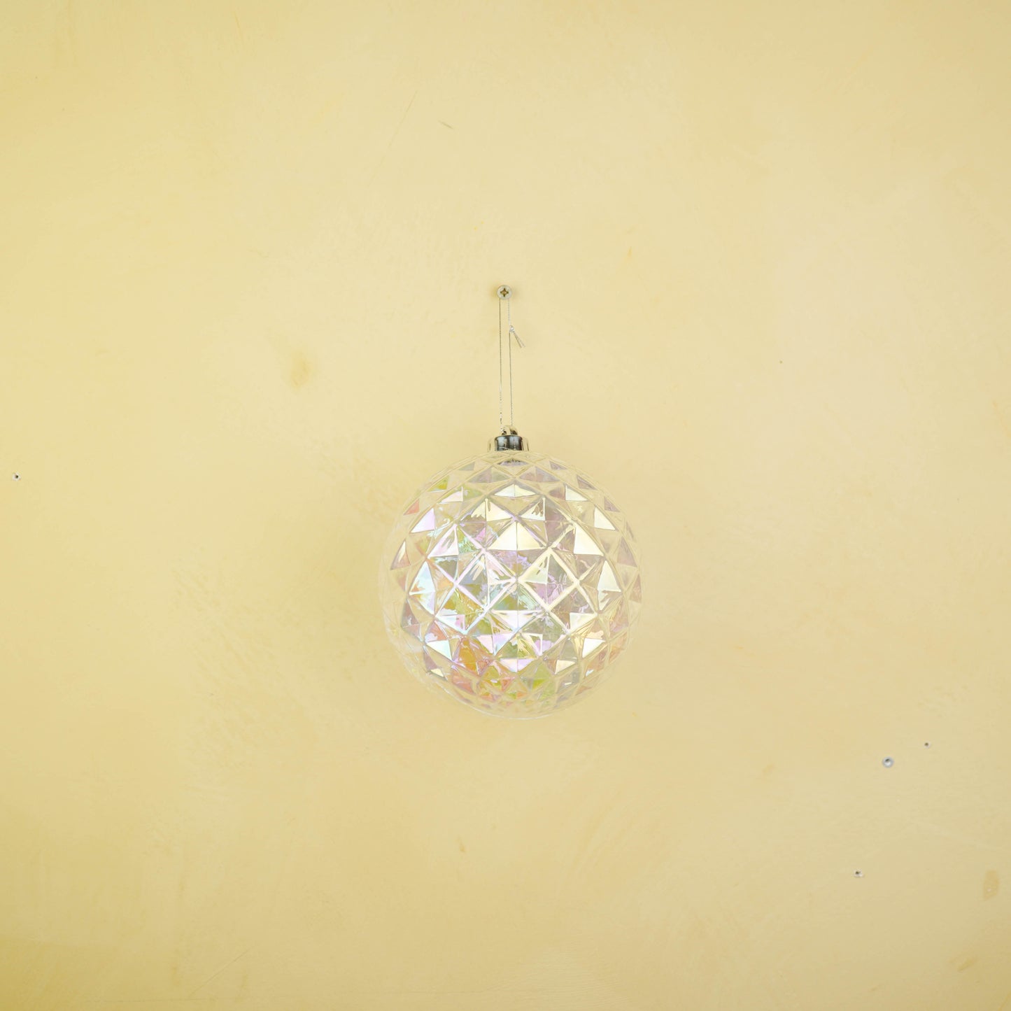Ornament - Bauble - Plastic - Transparent - 15x15 cm