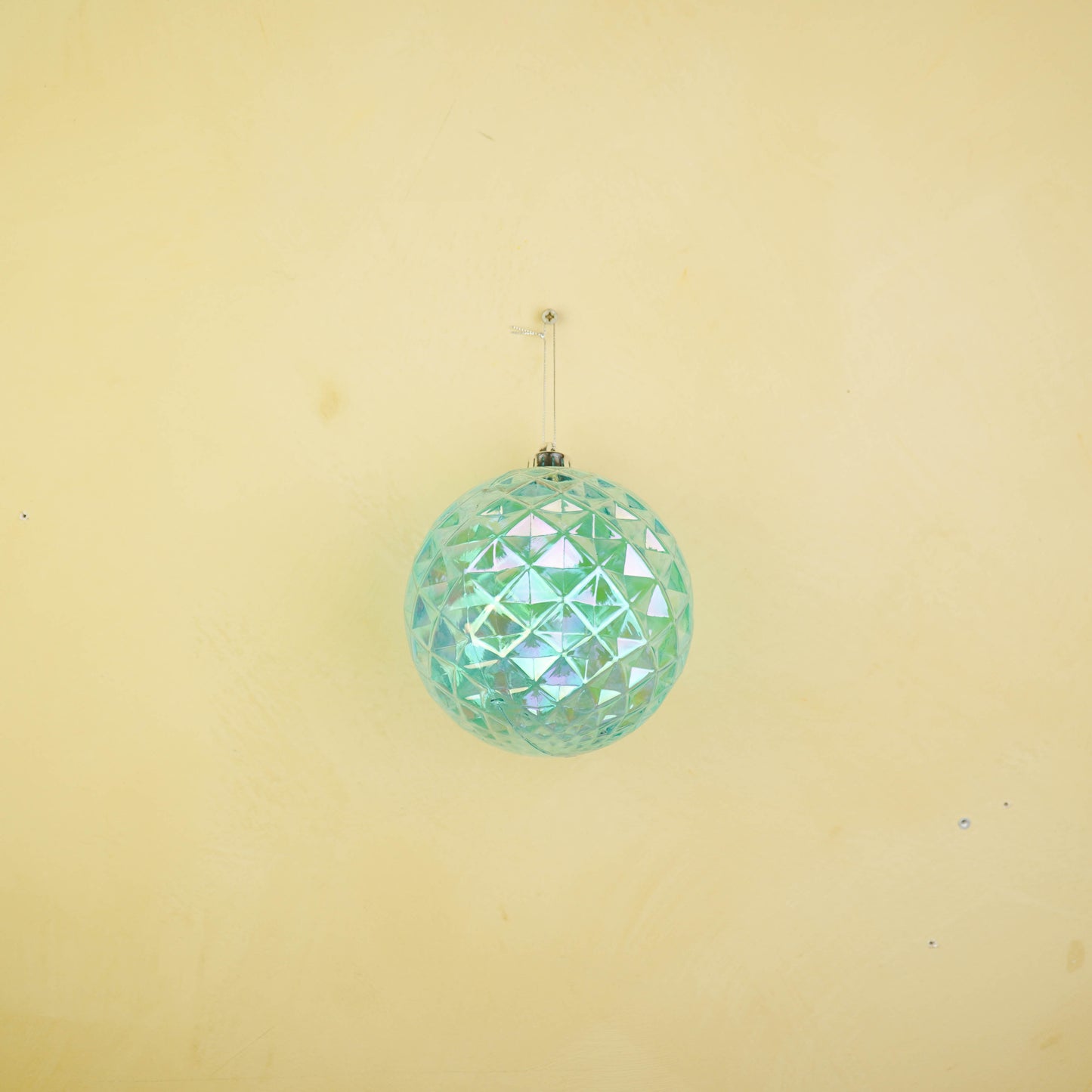 Ornament - Bauble - Plastic - Blue - 15x15 cm