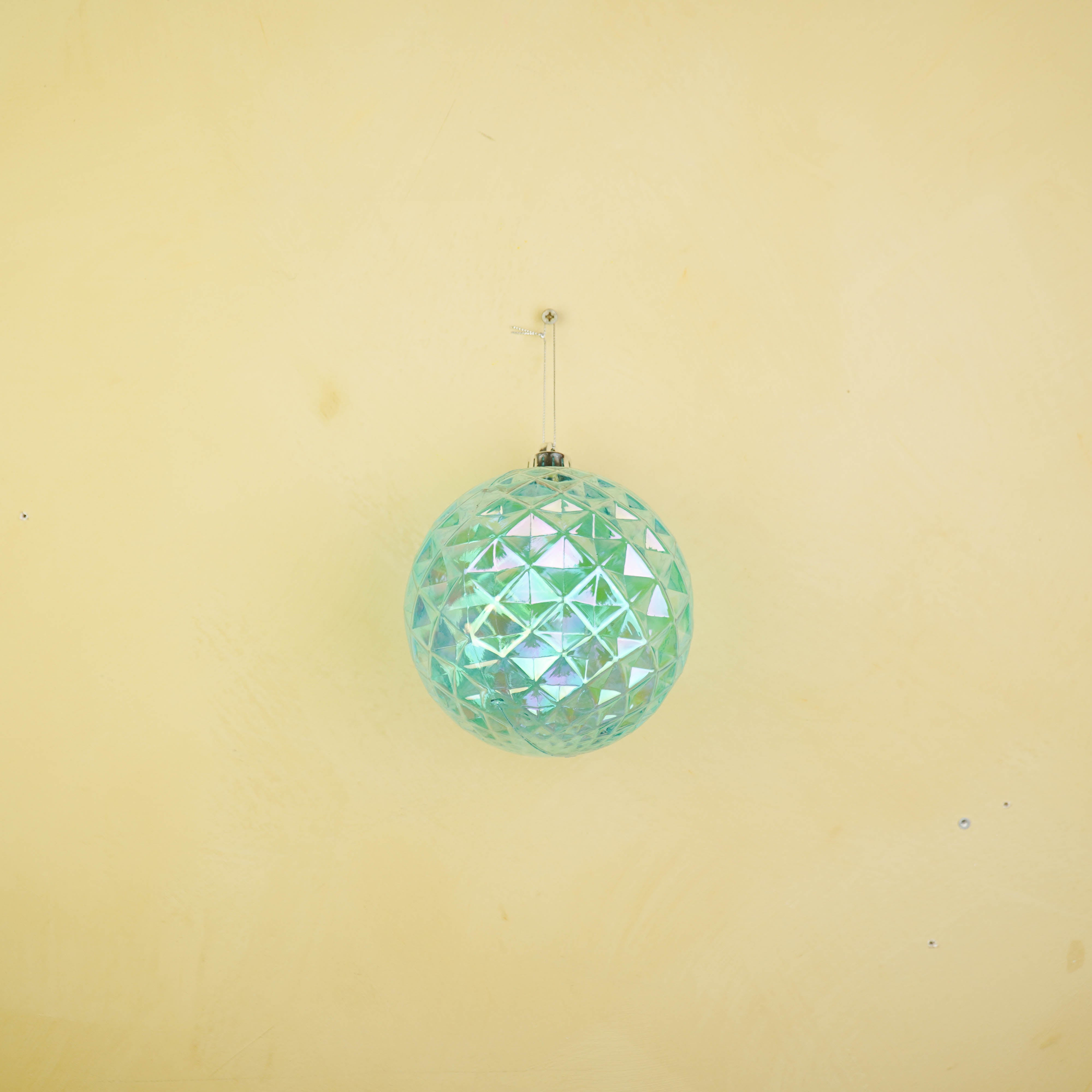 Ornament - Bauble - Plastic - Blue - 15x15 cm