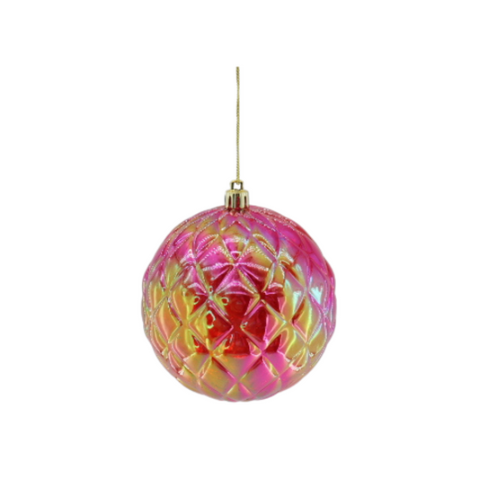 Ornament - Bauble - Plastic - Red  - 20x20cm