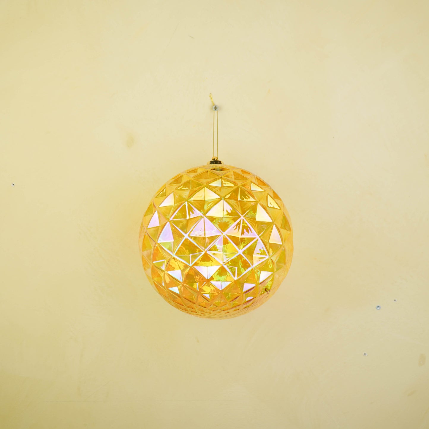 Christmas Hangers - Bauble - Acrylic - Yellow  - 20x20cm