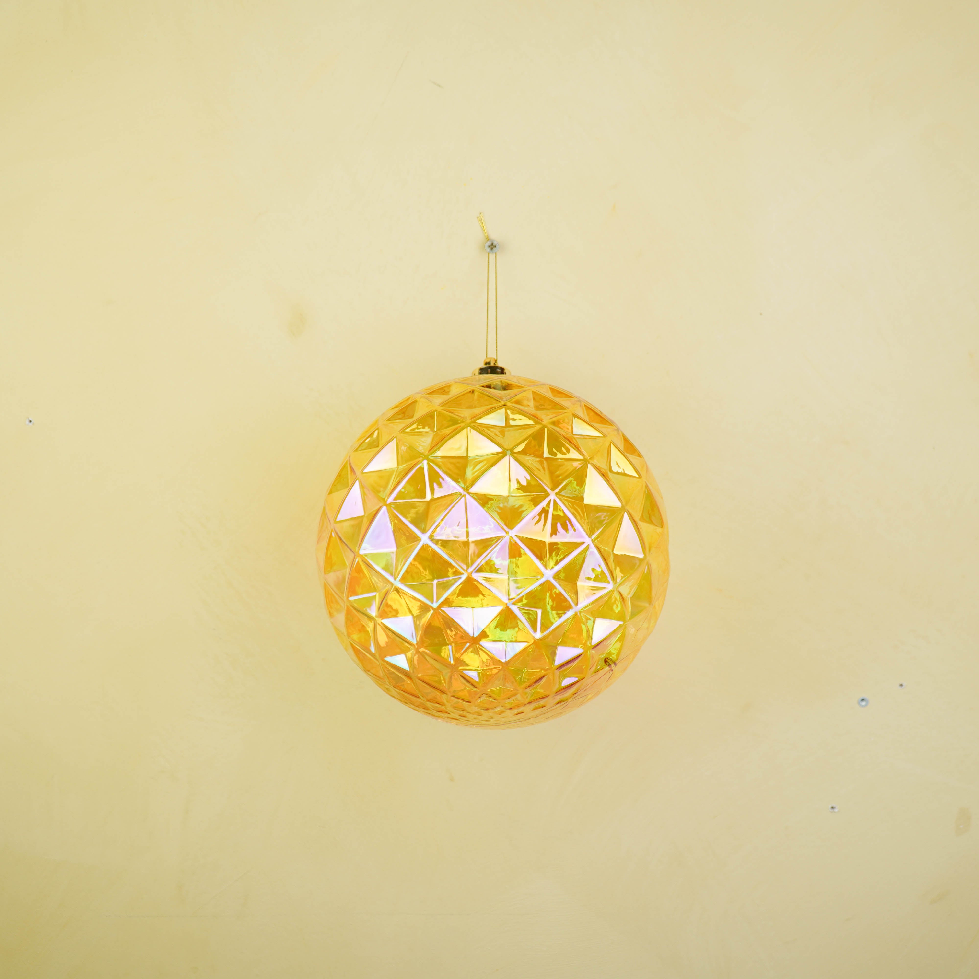Christmas Hangers - Bauble - Acrylic - Yellow  - 20x20cm