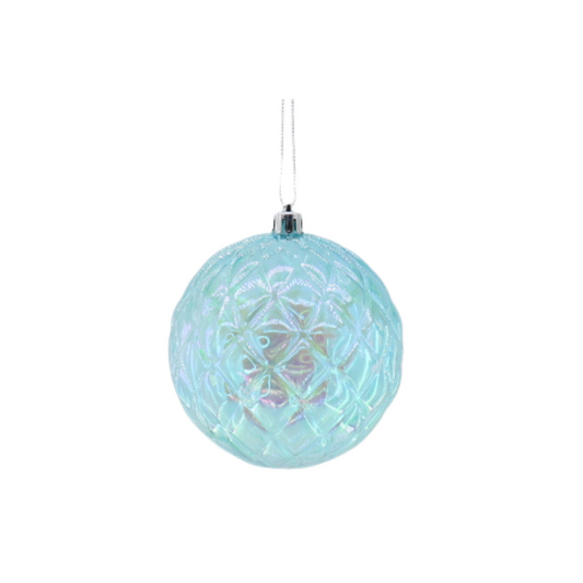 Ornament - Bauble - Plastic - Blue  - 20x20cm