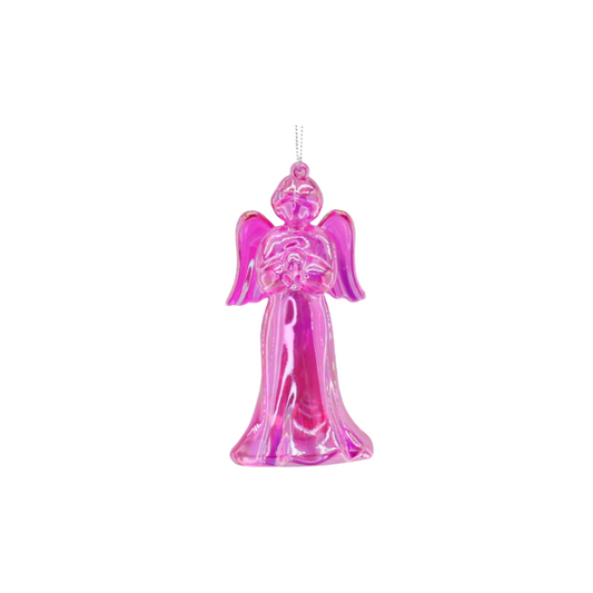 Ornament - Angel - Plastic - Pink - 6x5.5x11 cm