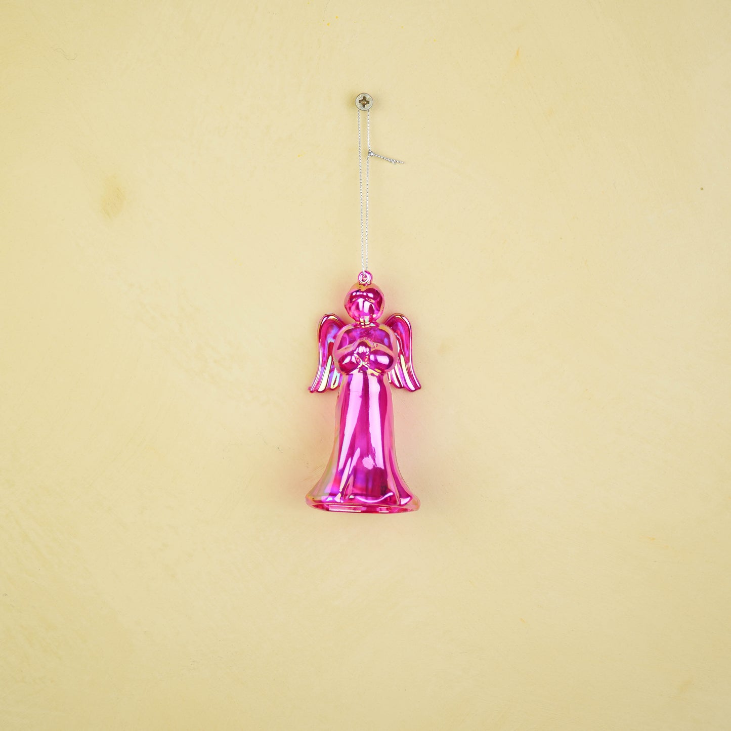 Ornament - Angel - Plastic - Pink - 6x5.5x11 cm