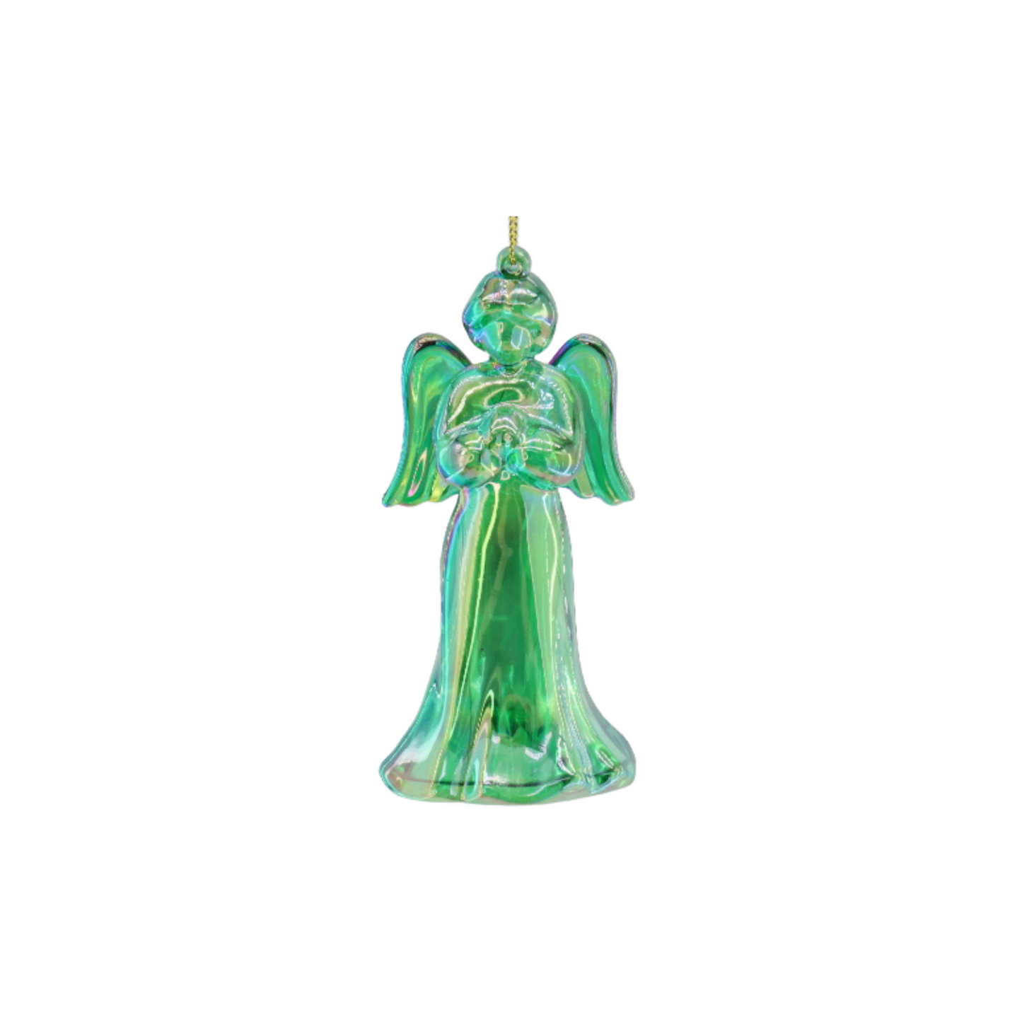 Ornament - Angel - Plastic - Green - 6x5.5x11 cm