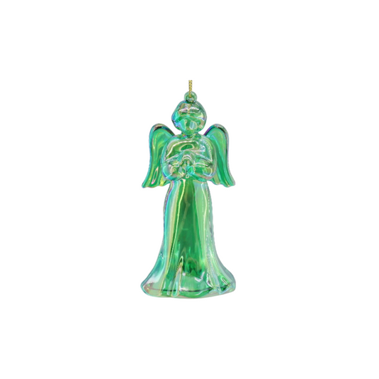 Ornament - Angel - Plastic - Green - 6x5.5x11 cm