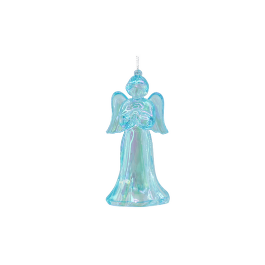 Ornament - Angel - Plastic - Blue - 6x5.5x11 cm
