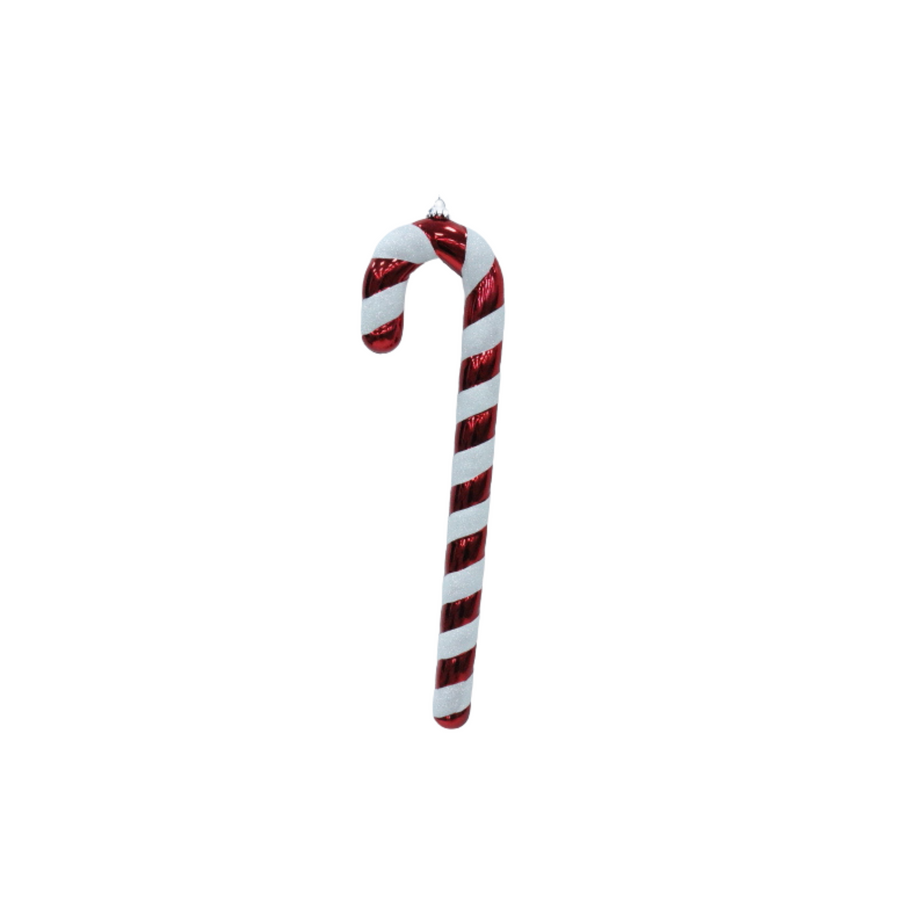 Christmas Decoration - Candy Cane - Polysterene - Red/White - 11x3x42 cm
