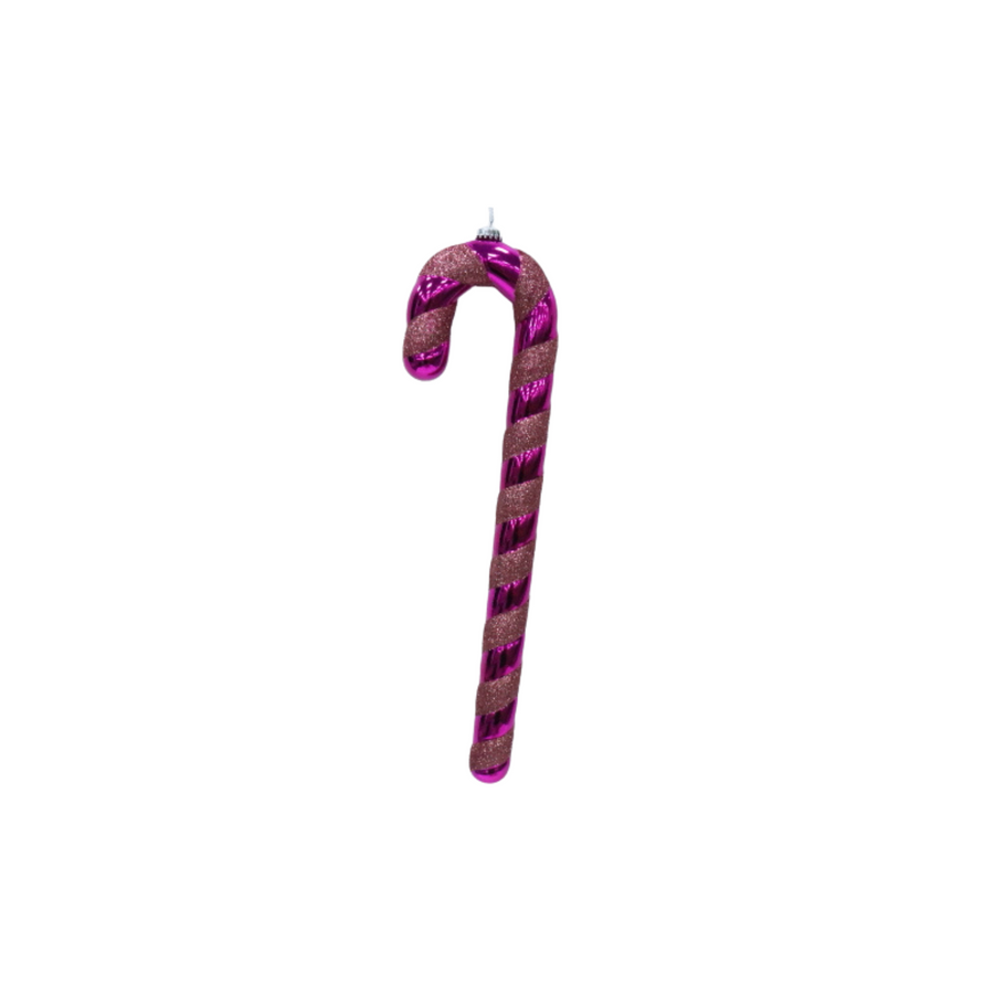 Christmas Decoration - Candy Cane - Polysterene - Red/Pink - 11x3x42 cm