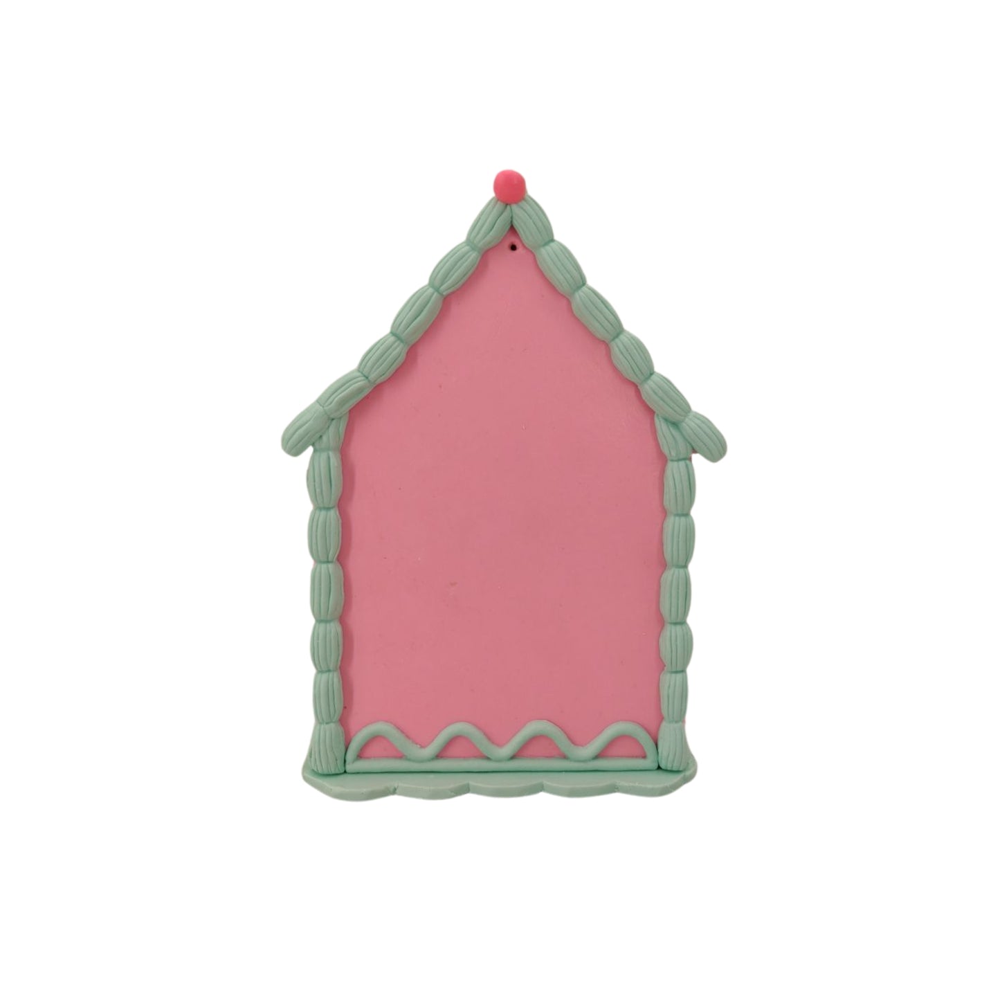 LED - Candy House - Polyresin - Pink/Mint - 13x18,5cm