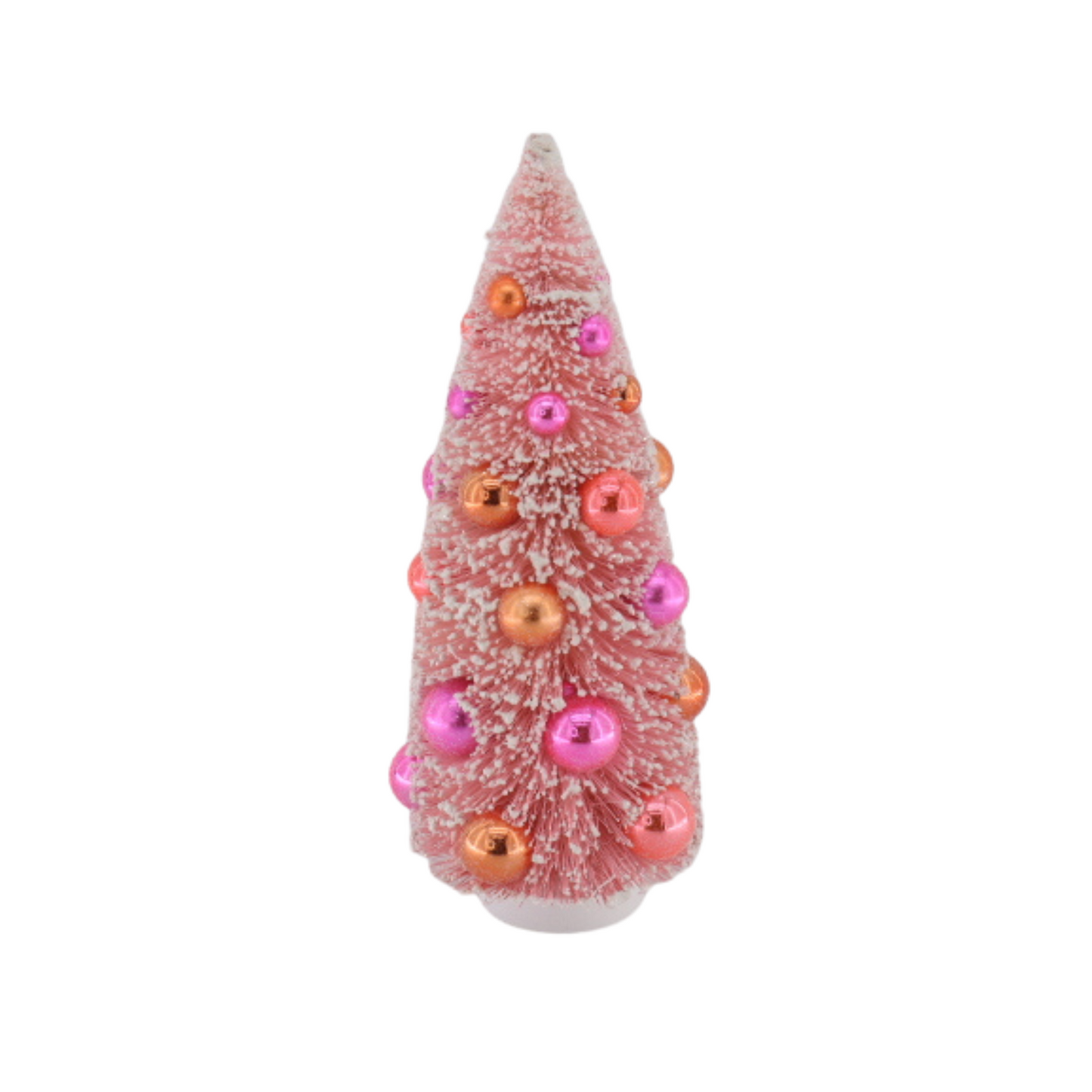 Christmas Tree - Sisal/Plastic - Pink - 11x23cm
