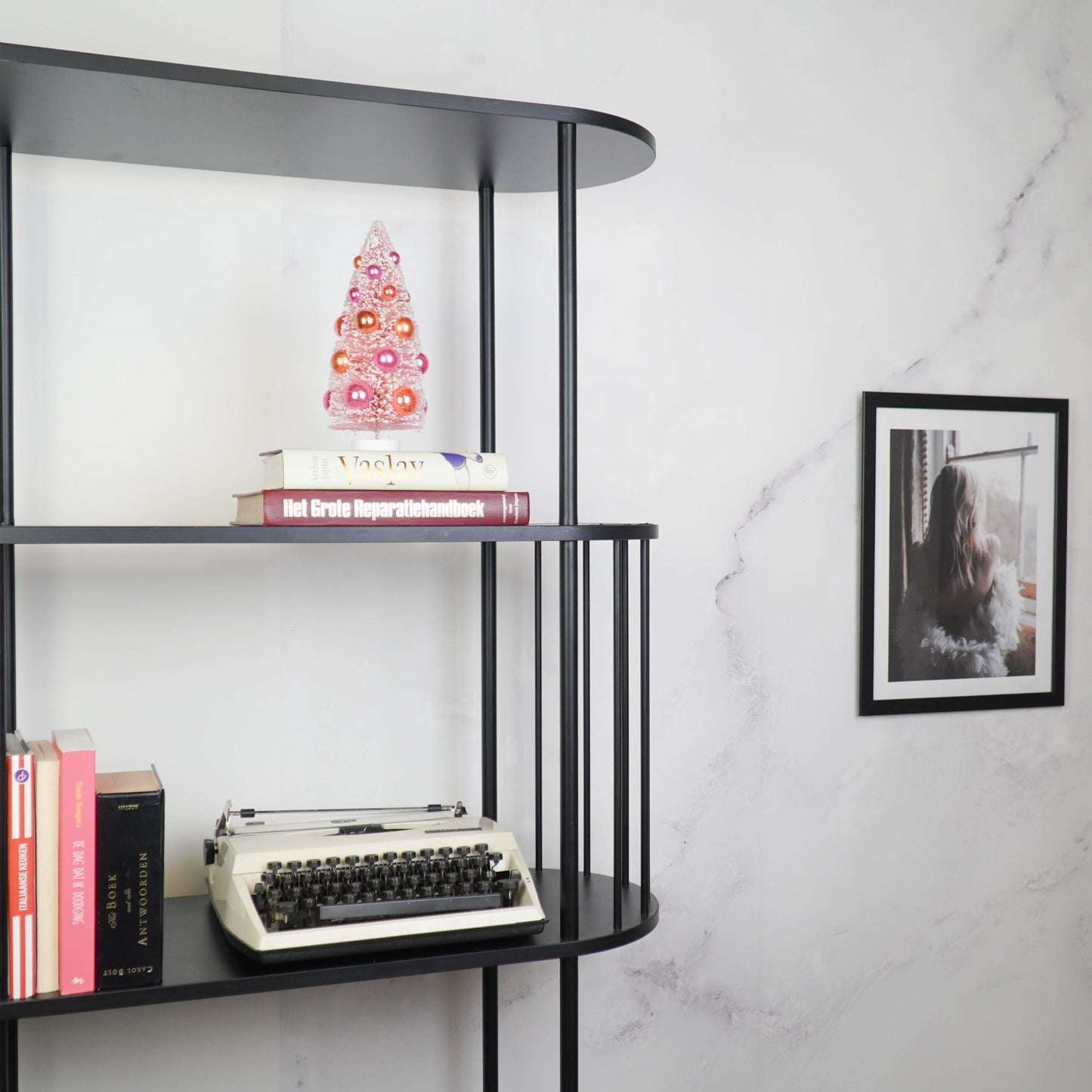 Christmas Tree - Sisal/Plastic - Pink - 11x23cm