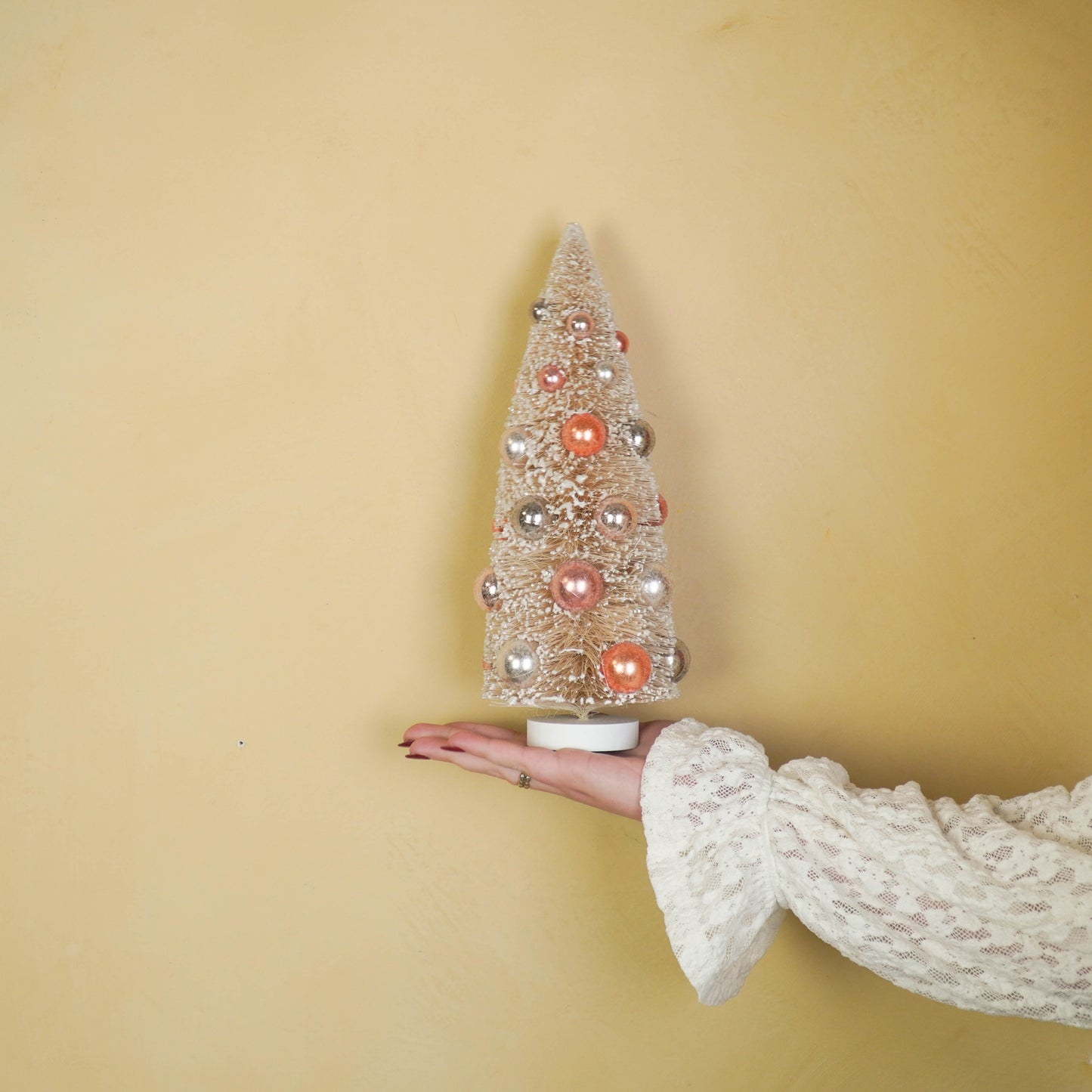 Christmas Tree - Sisal/Plastic - Taupe -12x31cm