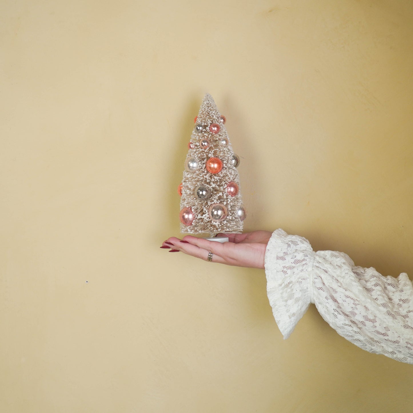 Christmas Tree - Sisal/Plastic - Taupe - 11x23cm