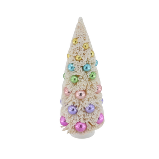 Christmas Tree - Sisal/Plastic - Multi-color -12x31 cm