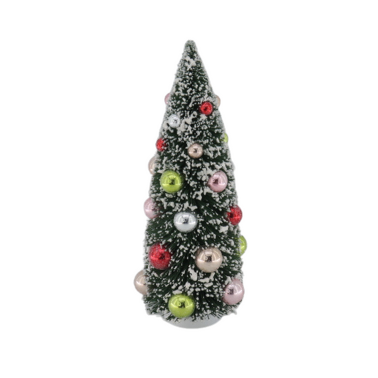 Christmas Tree - Plastic -Green/Multi-color -12,5x30 cm