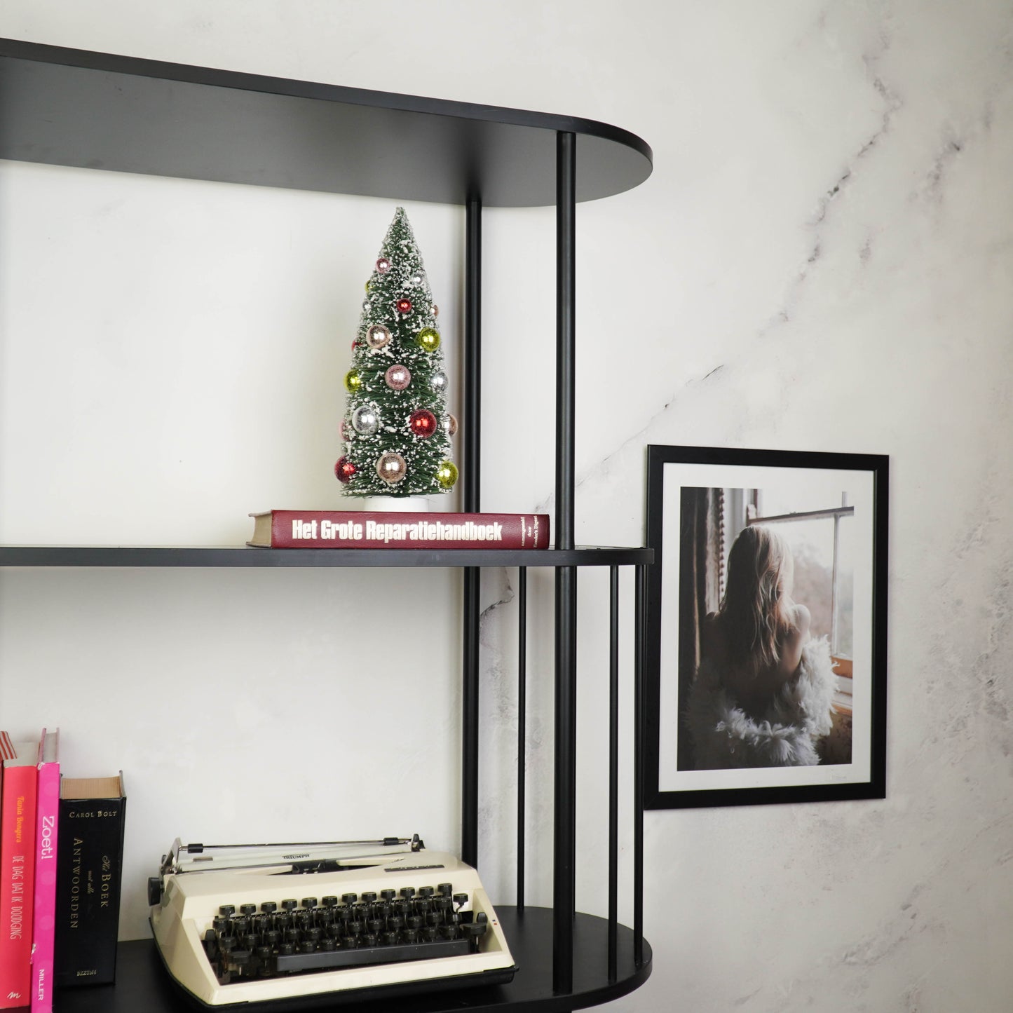 Christmas Tree - Plastic -Green/Multi-color -12,5x30 cm