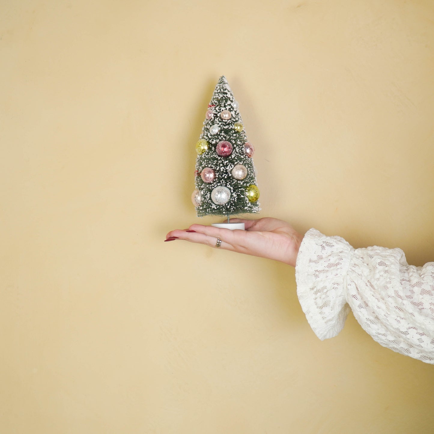 Christmas Tree - Plastic -Green/Multi-color -12,5x30cm