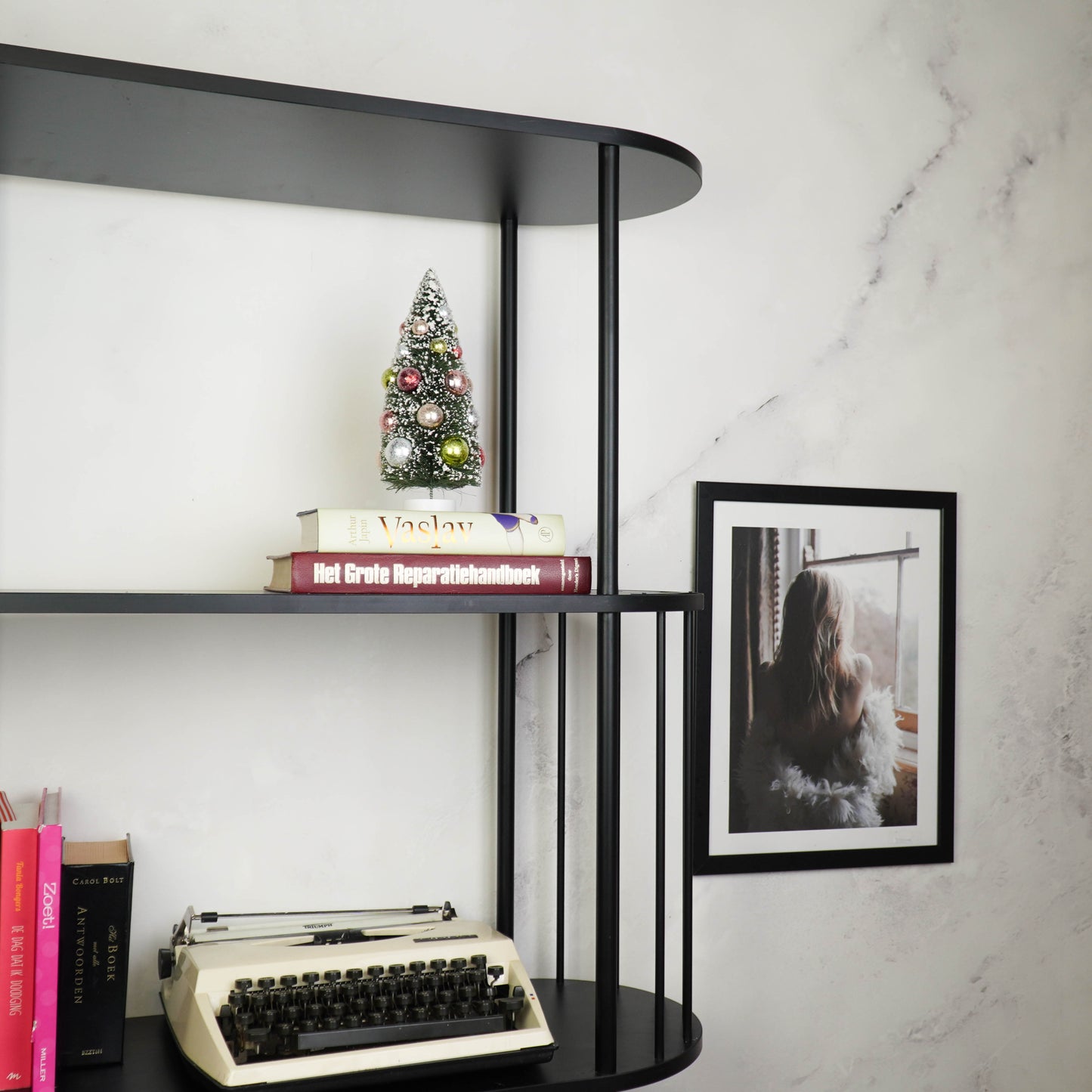 Christmas Tree - Plastic -Green/Multi-color -12,5x30cm