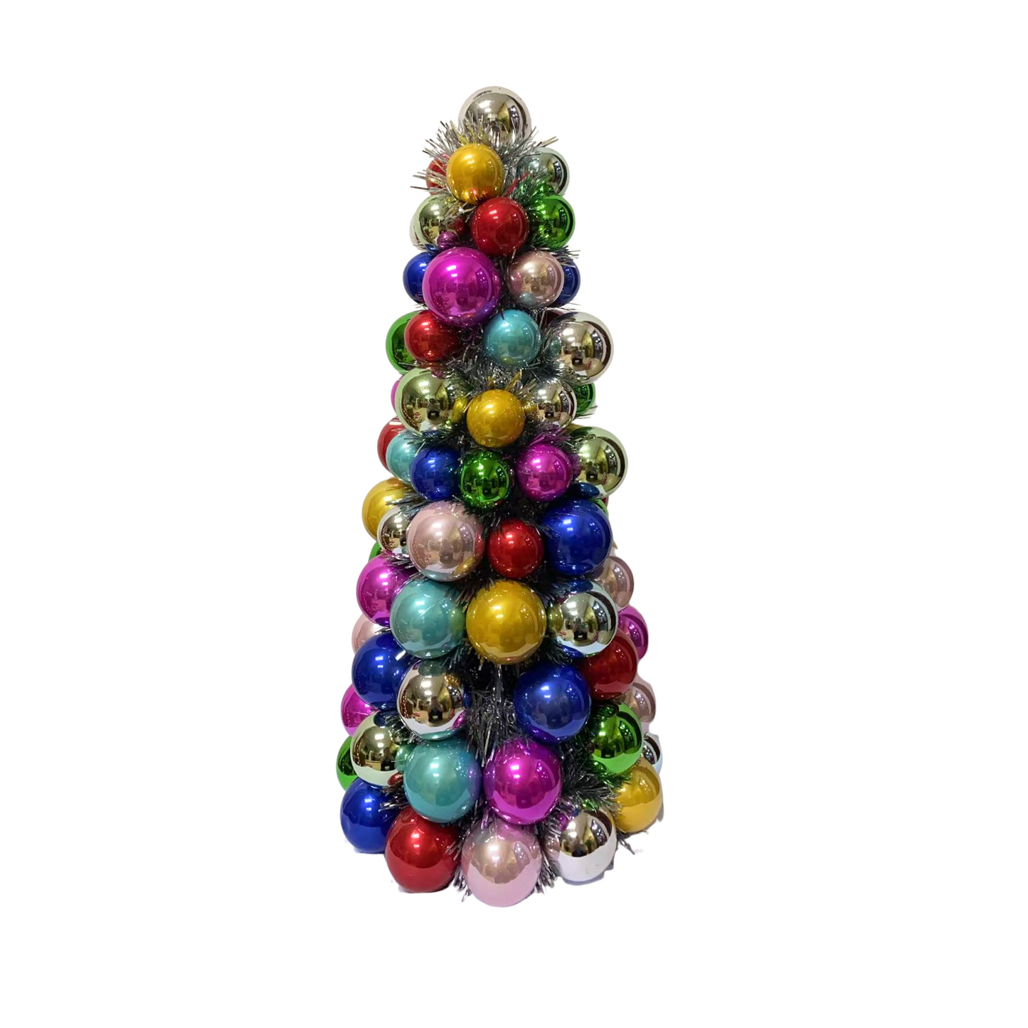 Christmas Tree - Plastic - Colorful - 19x41cm