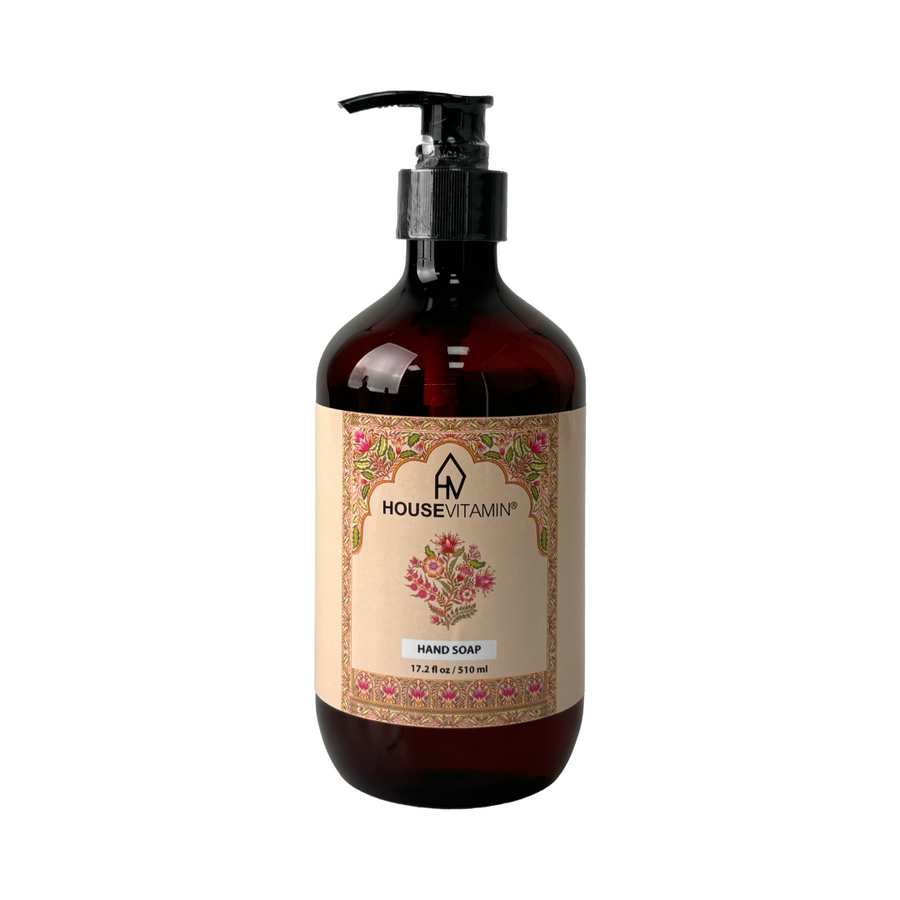 Vegan Hand Soap Dispenser - Amber - 530ml