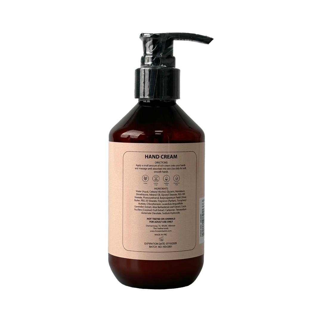 Handcream Pump Dispenser - Amber - 220ml