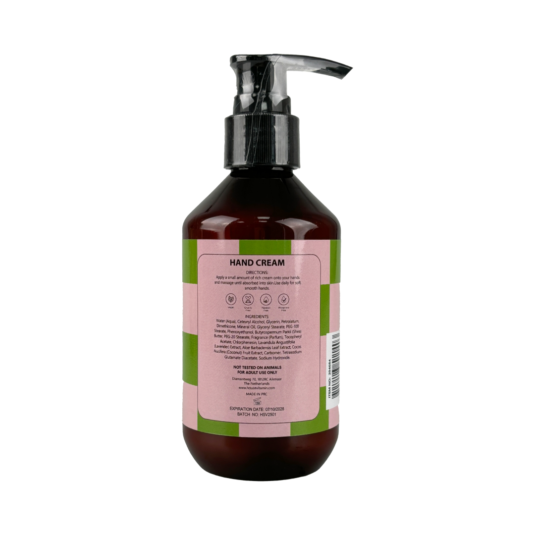Handcream Pump Dispenser - Cucumber - 220ml