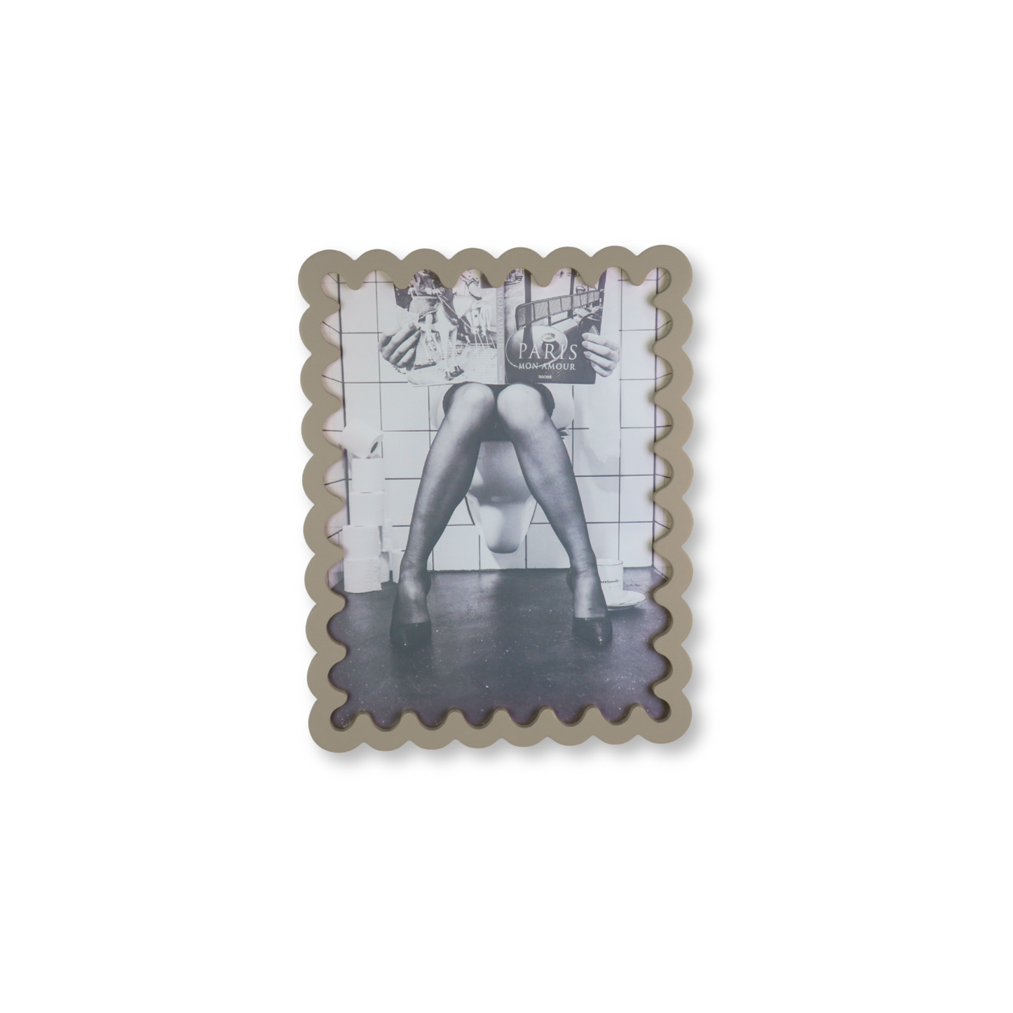 Picture frame - Wavey -Taupe - MDF - 24x33x1.5cm