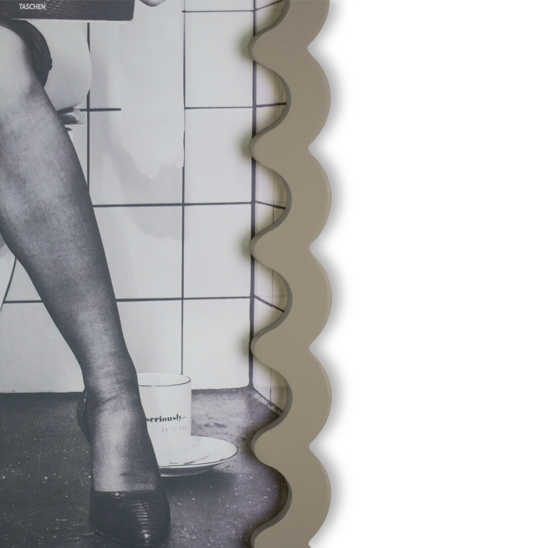 Picture frame - Wavey -Taupe - MDF - 24x33x1.5cm