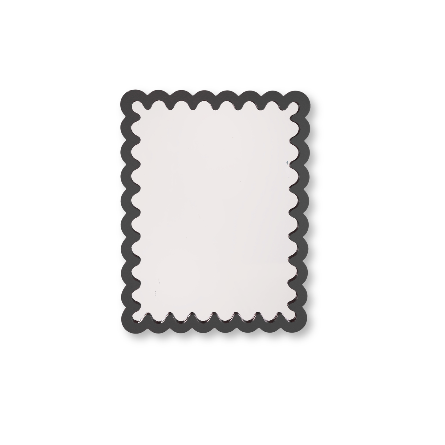 Mirror - Wavey - Black - MDF - 24x33x1.5cm