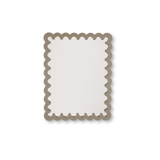 Mirror - Wavey - Taupe - MDF - 24x33x1.5cm