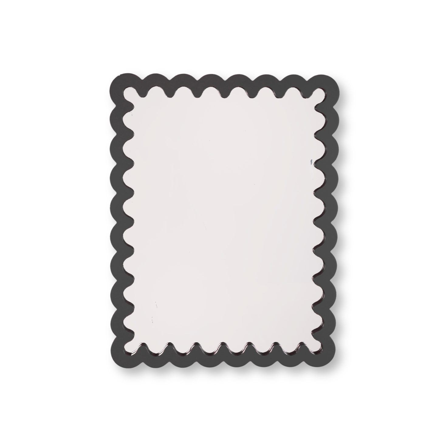 Mirror - Wavey - Black - MDF - 33x43x1.5cm