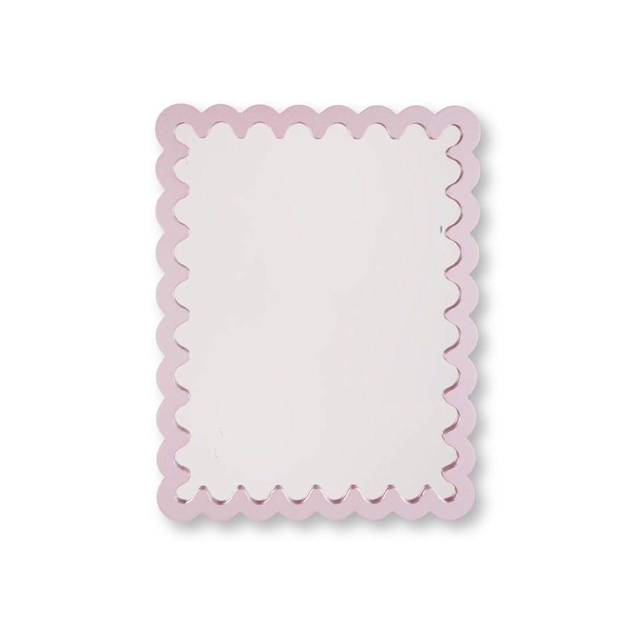 Mirror - Wavey - Light Pink - MDF - 33x43x1.5cm