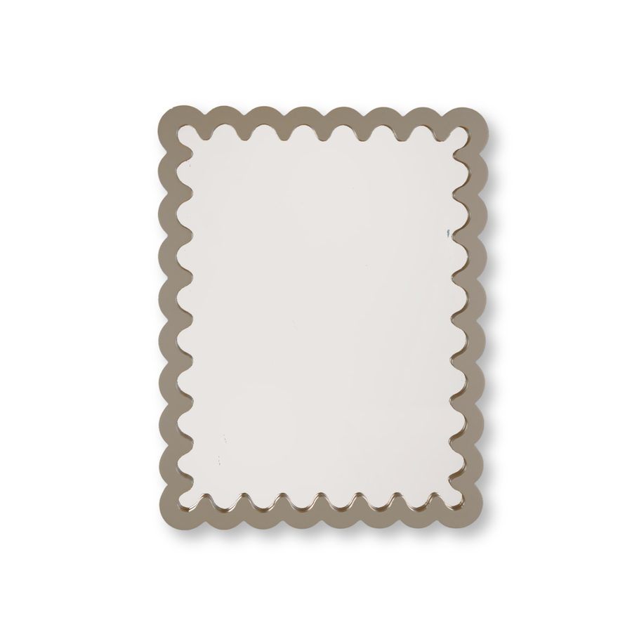 Mirror - Wavey -Taupe - MDF - 33x43x1.5cm