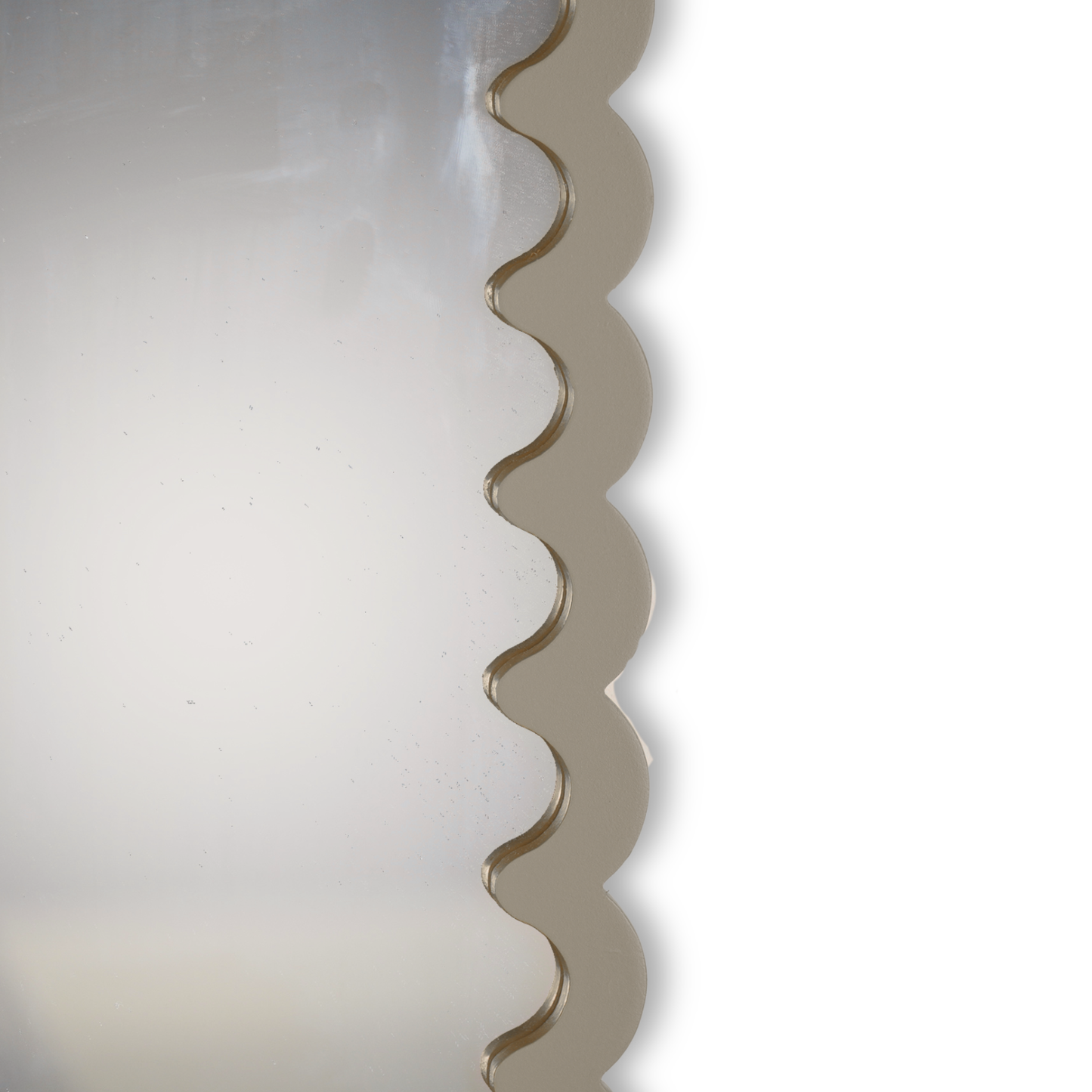 Mirror - Wavey -Taupe - MDF - 33x43x1.5cm