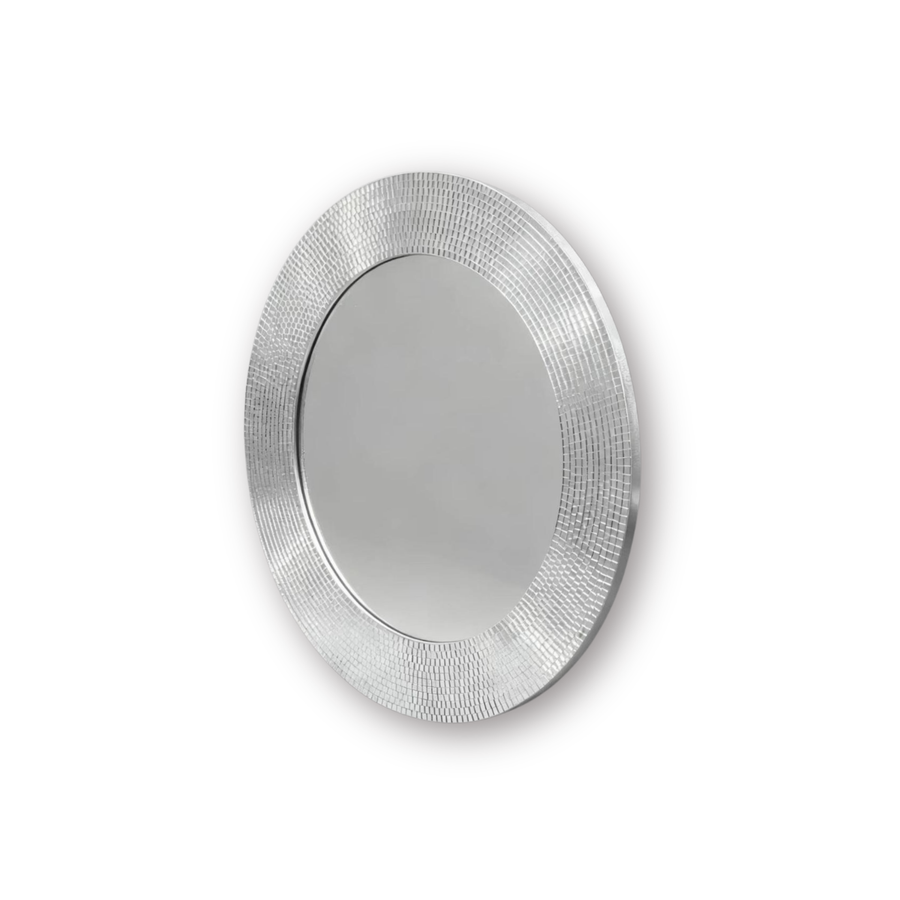 Mirror - Round - Disco - Silver - 40x1x40cm