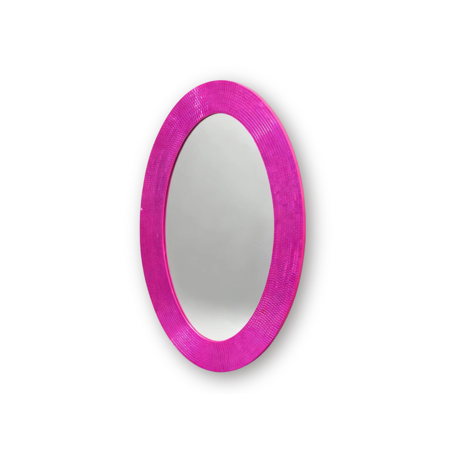Mirror - Oval - Disco - Pink - 60x1x40cm