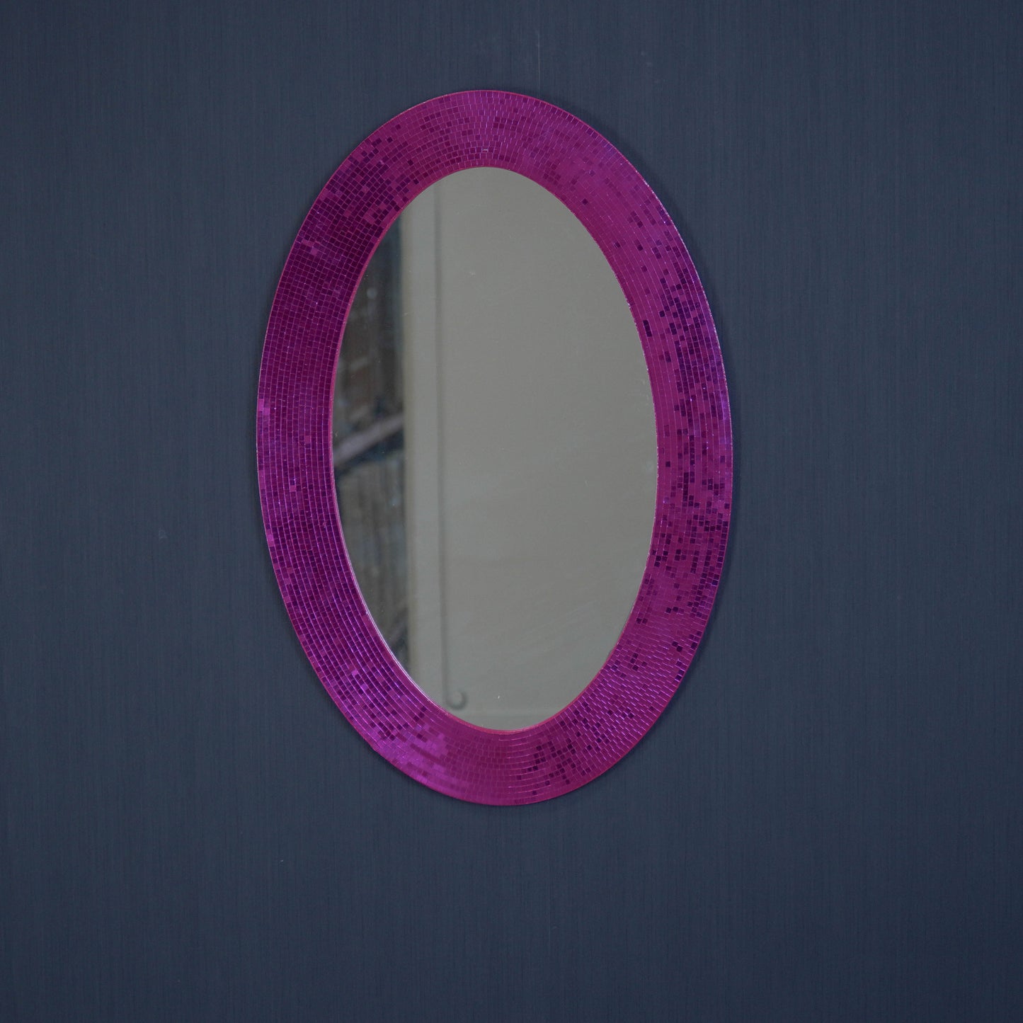 Mirror - Oval - Disco - Pink - 60x1x40cm