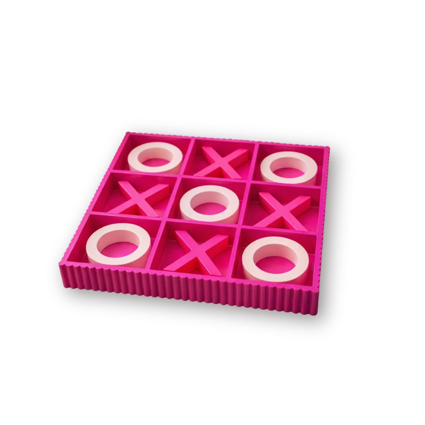 Game - Tic Tac Toe - MDF - Light/Neon Pink - 33x33x5cm