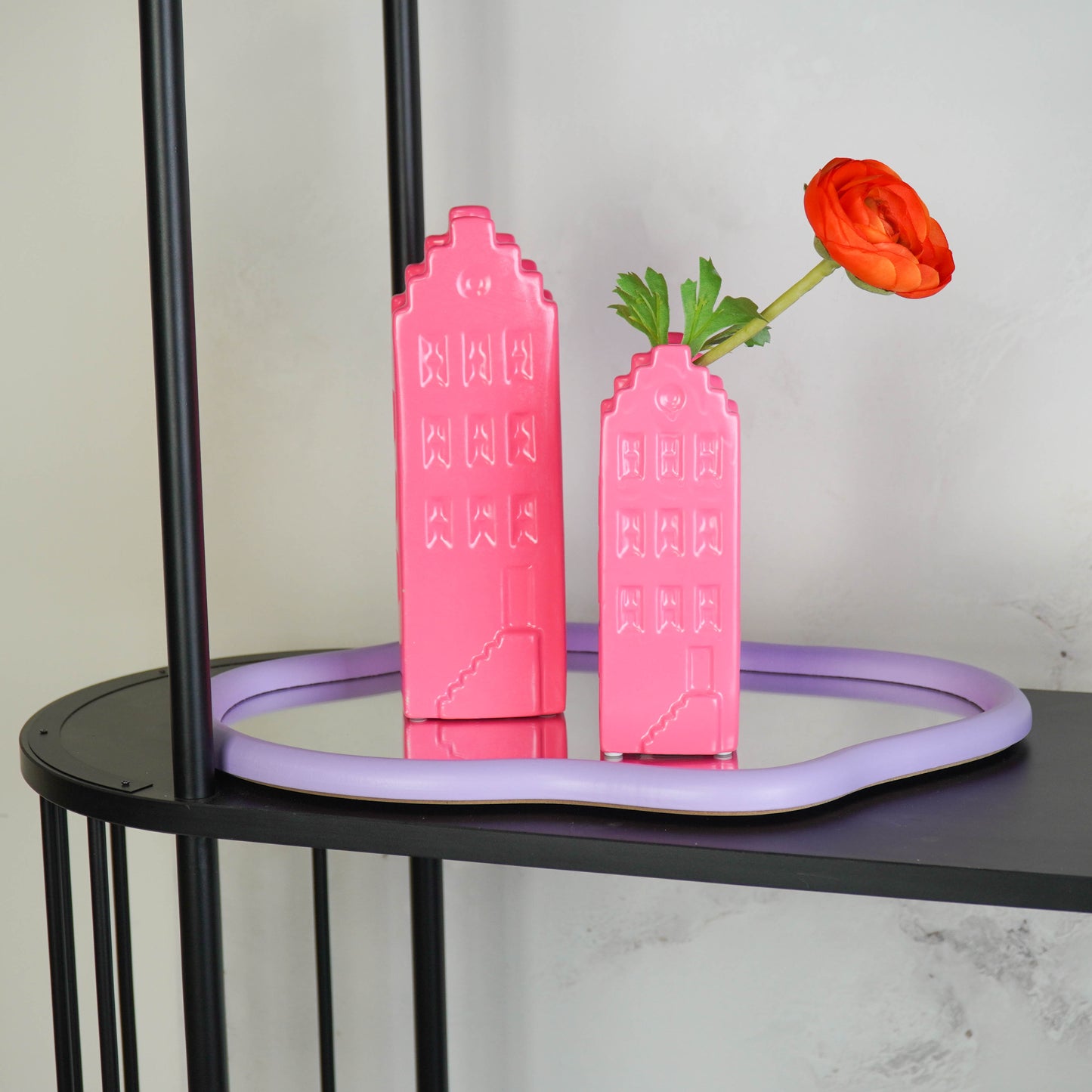 Mirror - Organic - MDF - Lilac - 30x40cm