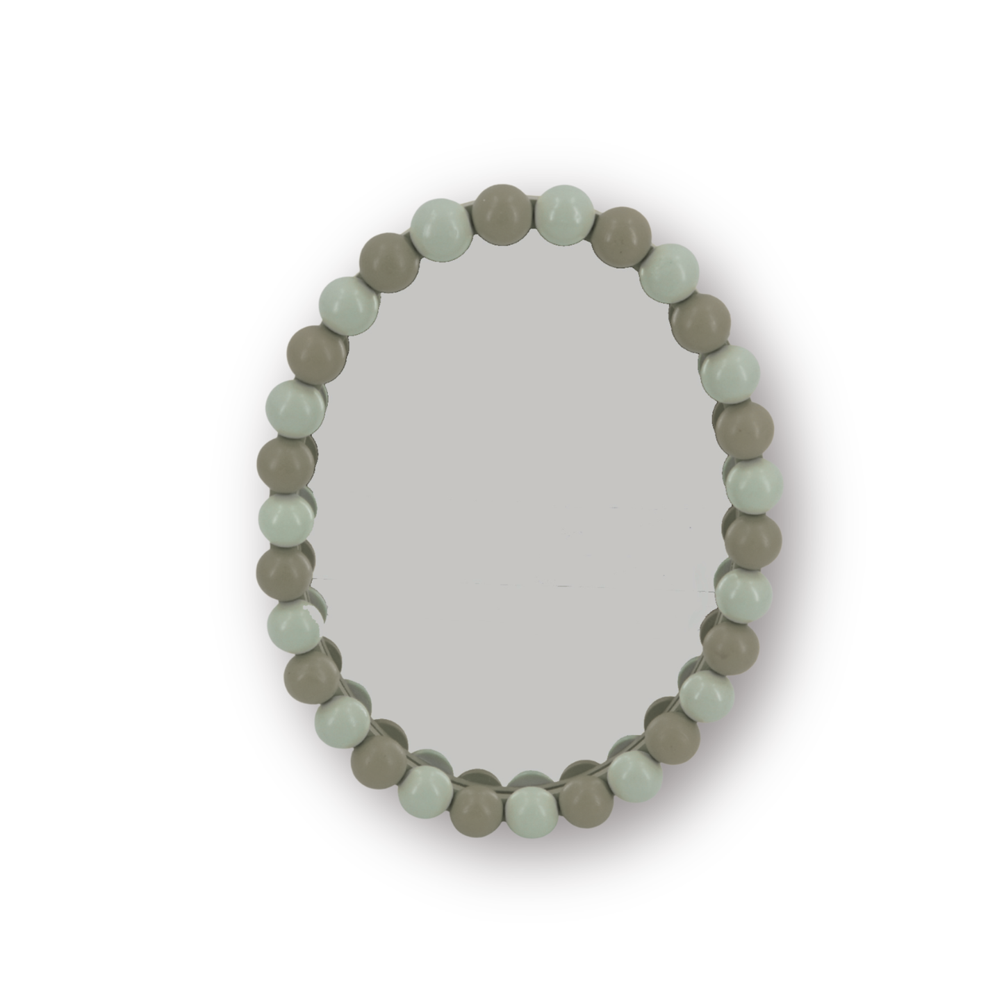 Mirror - Oval - Bubbles - Sand/Taupe - 29x22.5cm