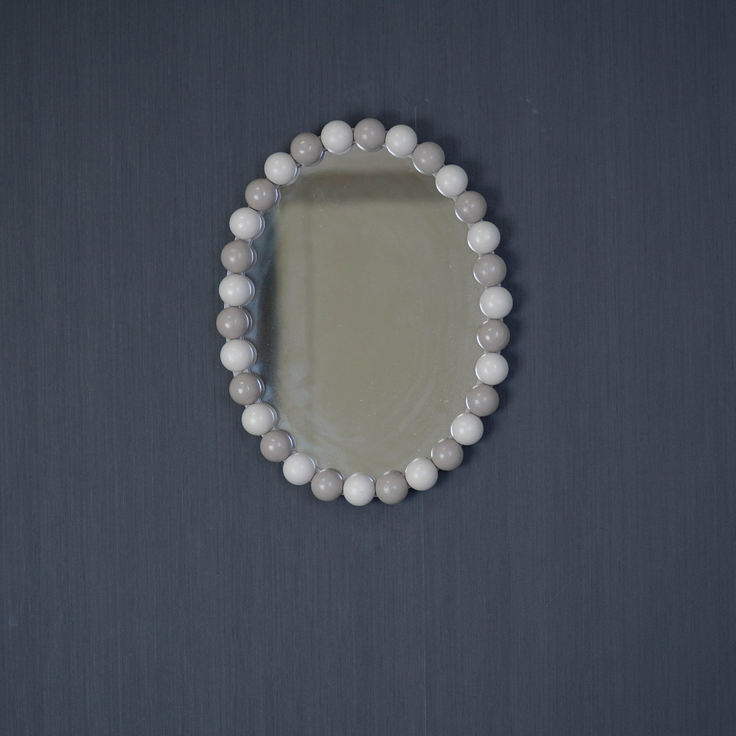 Mirror - Oval - Bubbles - Sand/Taupe - 29x22.5cm