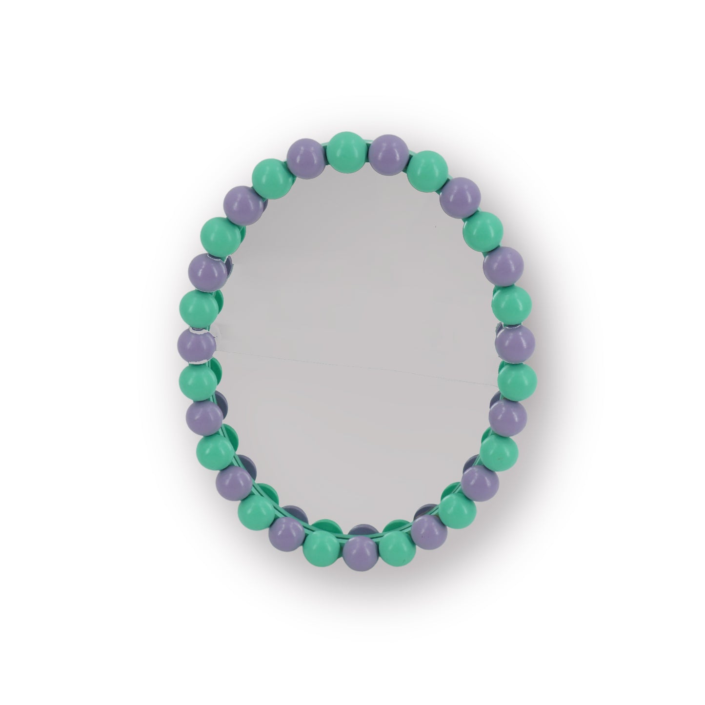 Mirror - Oval - Bubbles - Mint/Lilac - 29x22.5cm