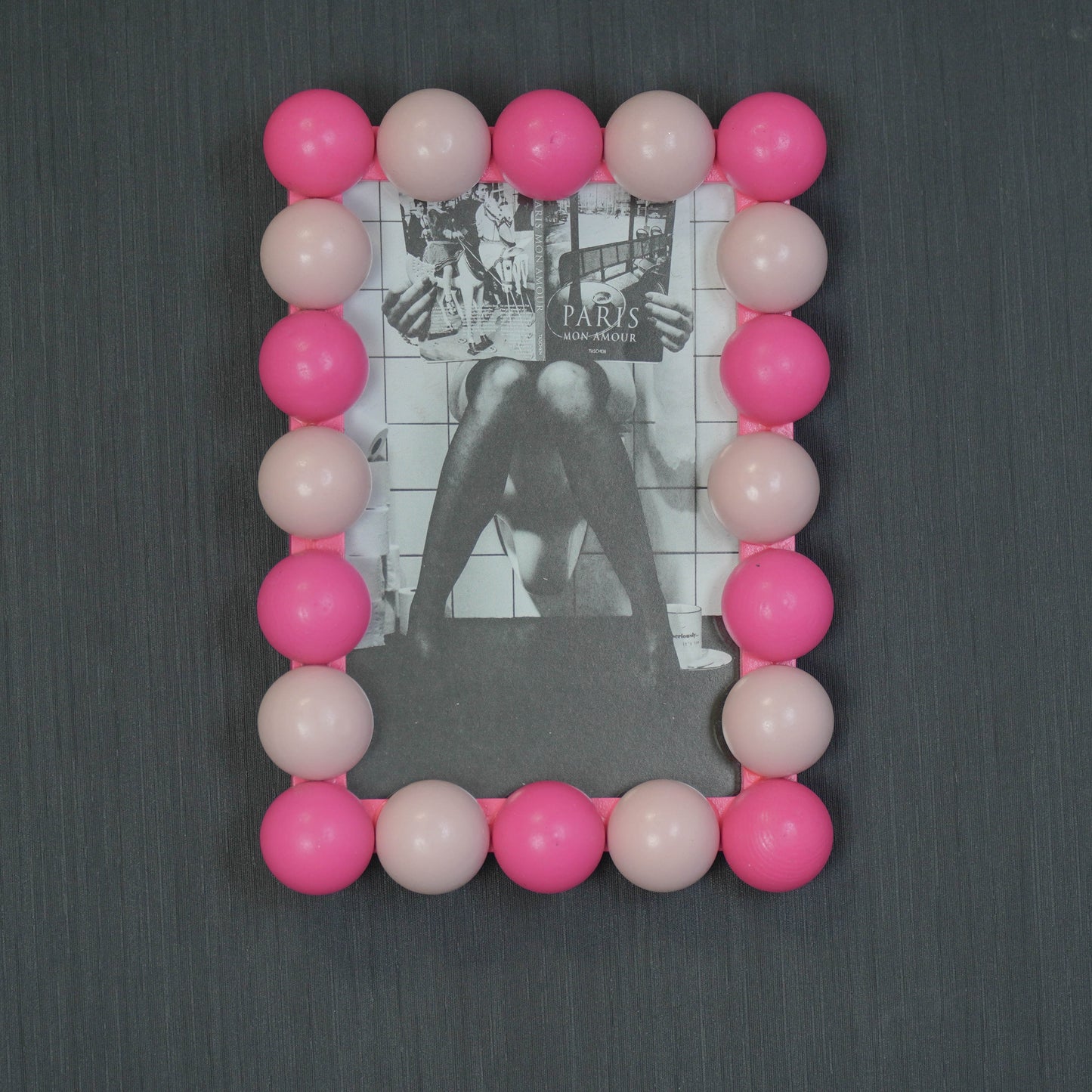 Picture Frame - Bubbles - Light/Neon Pink -18.5x13.5cm