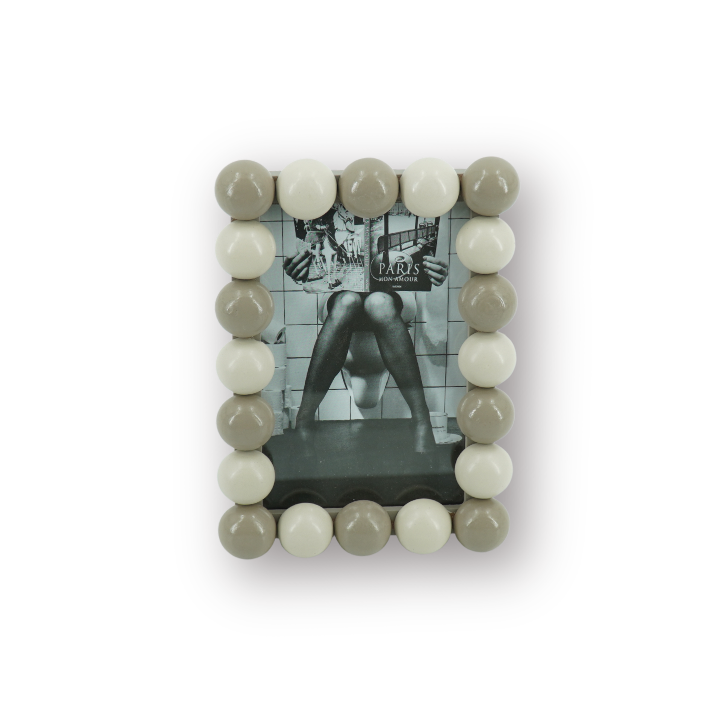 Picture Frame -Bubbles - Sand/Taupe -18.5x13.5cm