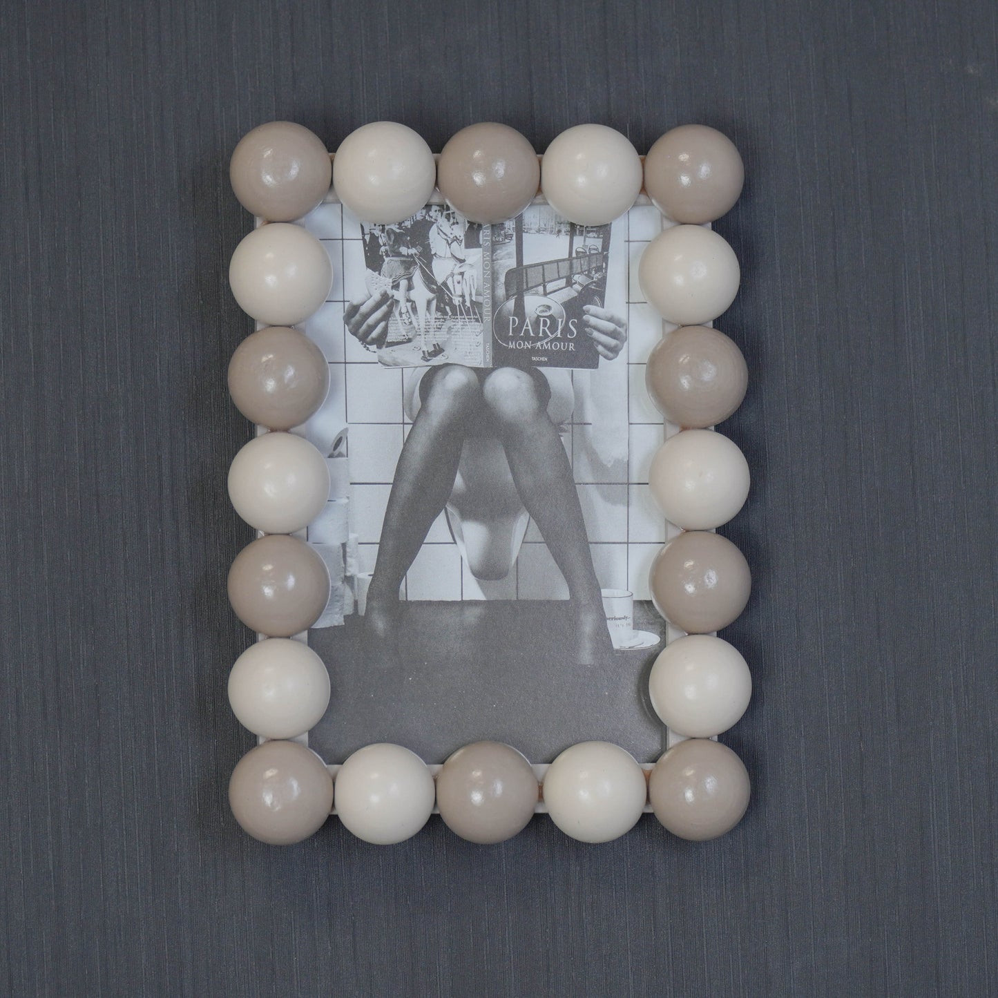 Picture Frame -Bubbles - Sand/Taupe -18.5x13.5cm