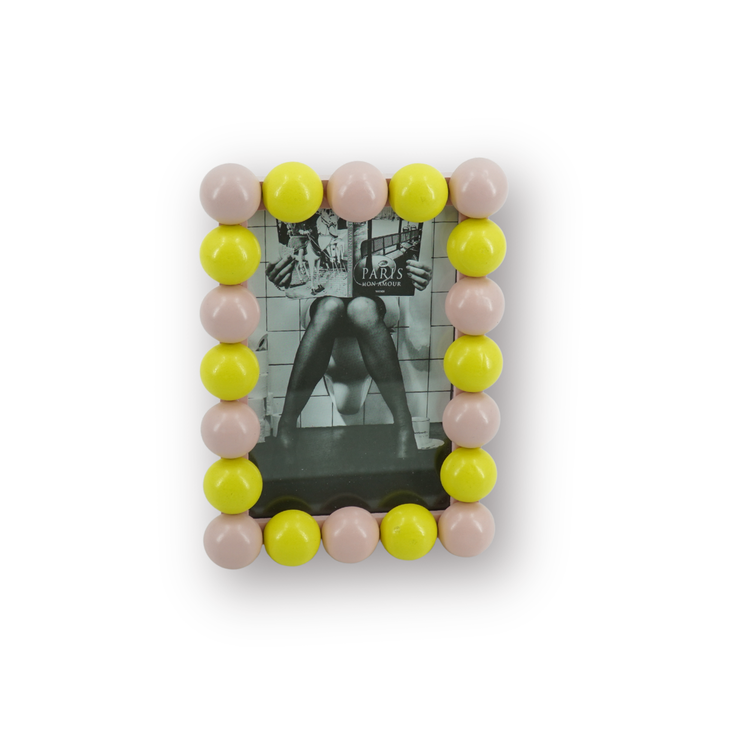Picture Frame - Bubbles - Light Pink/Yellow -18.5x13.5cm